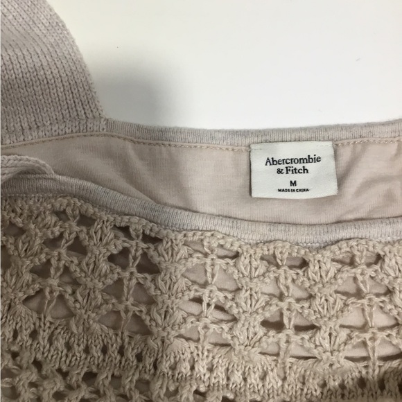 Beige Crochet Mini Dress Abercrombie & Fitch x Dede & Emily collection - Picture 5 of 5